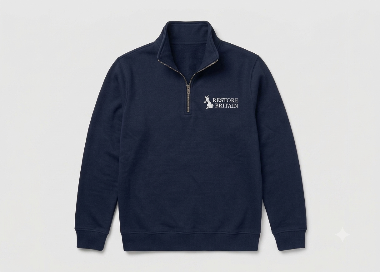 Restore Britain 1/4 Zip Sweatshirt [Pre-order]