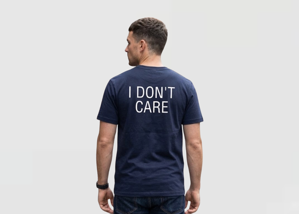 Restore Britain "I don't care" T-Shirt [Pre-order]